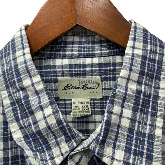 Vintage Eddie Bauer Men’s Big & Tall Canvas Shirt sz XXXL-Tall 3XL-T #H979 - Picture 6 of 10